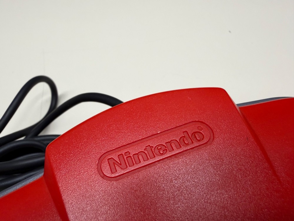 AUTHENTIC NINTENDO N64 WIRED CONTROLLER RED WORKING NICE GOOD STICK