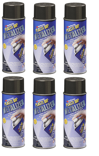 Performix Plasti Dip 11287 Graphite Metalizer Rubber Spray 6 PACK