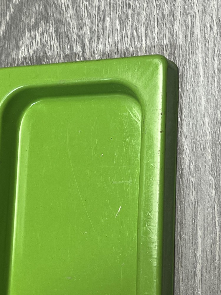 Green Metal Rectangular Tray Base Platform Replacement Part Small Size Piece