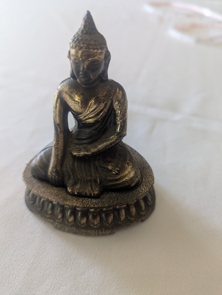 Brass Sitting Statue Incense Burner