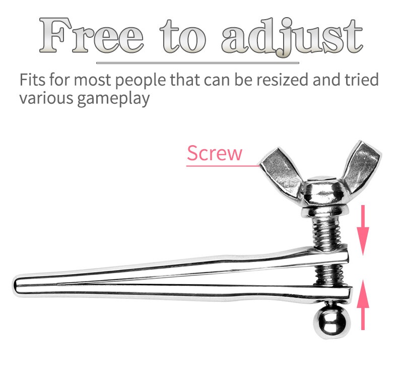 Adjustable Metal Penis Dilator Plug Urethra Stretcher Stretching Expander Male