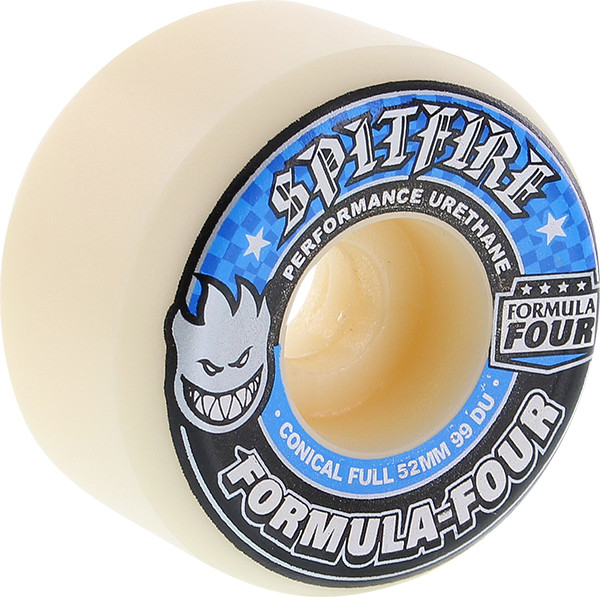 Spitfire Formula Four Conical Full 52mm 99a  Skateboard Wheels Set 4