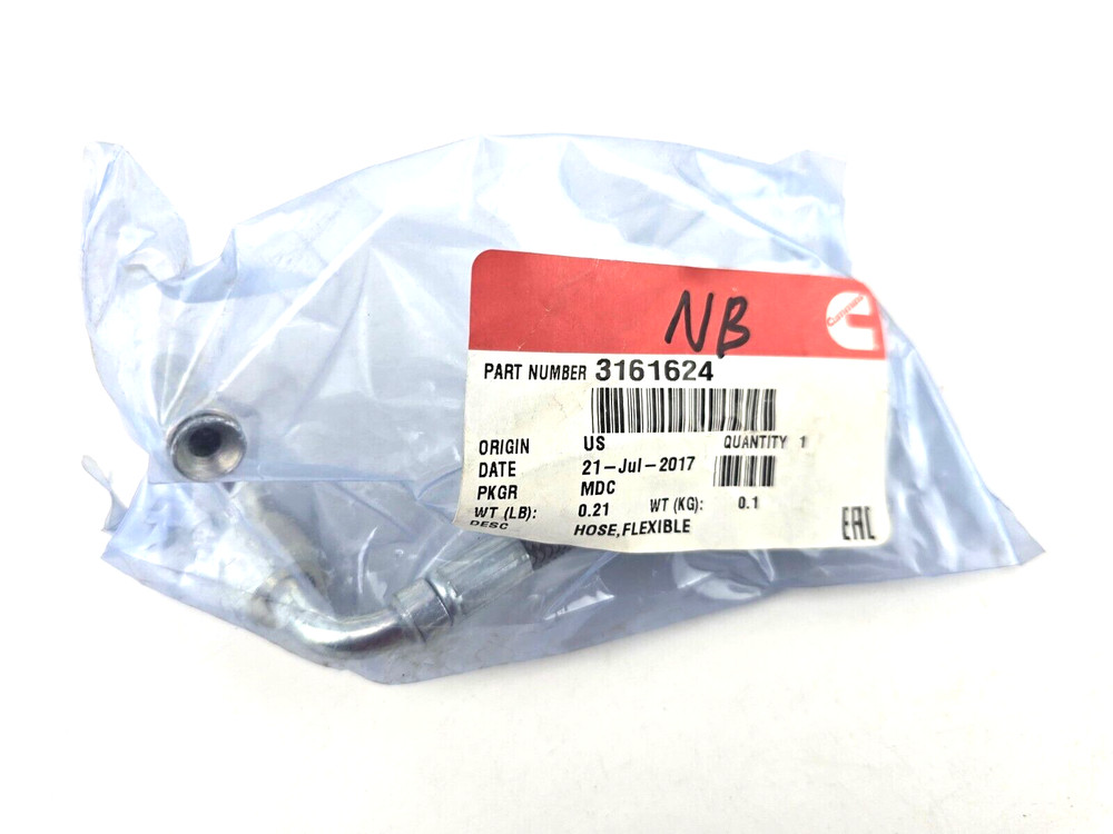 NOS Genuine Cummins Hose, Flexible 3161624