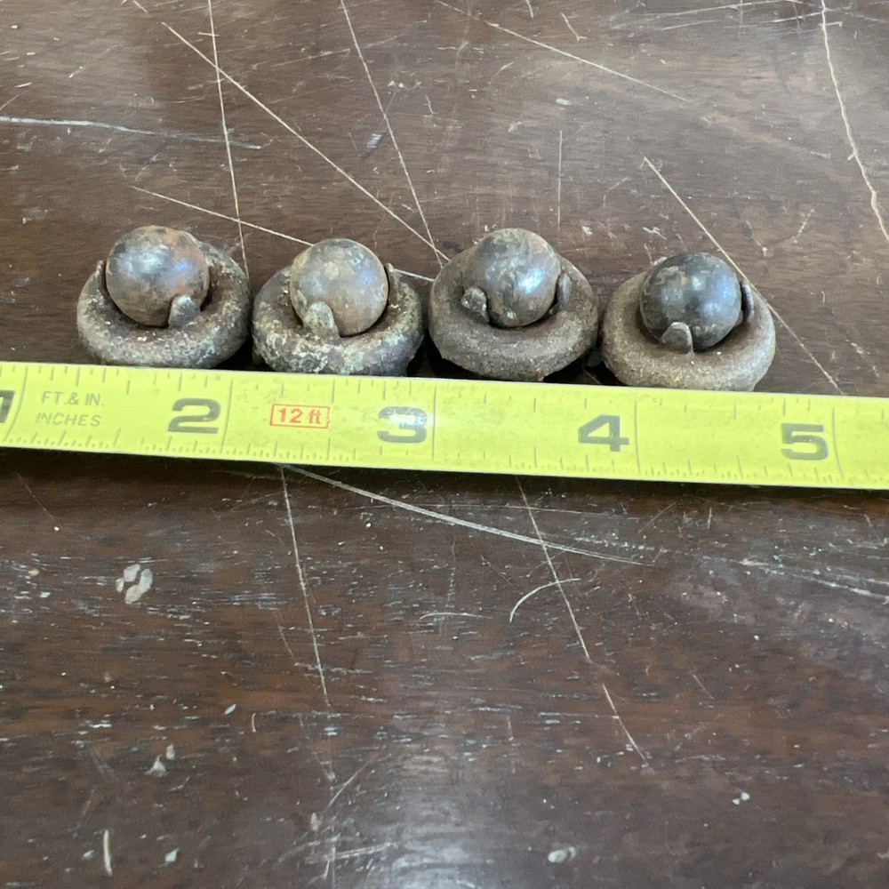 Rare 19thC Set Of Four Casters