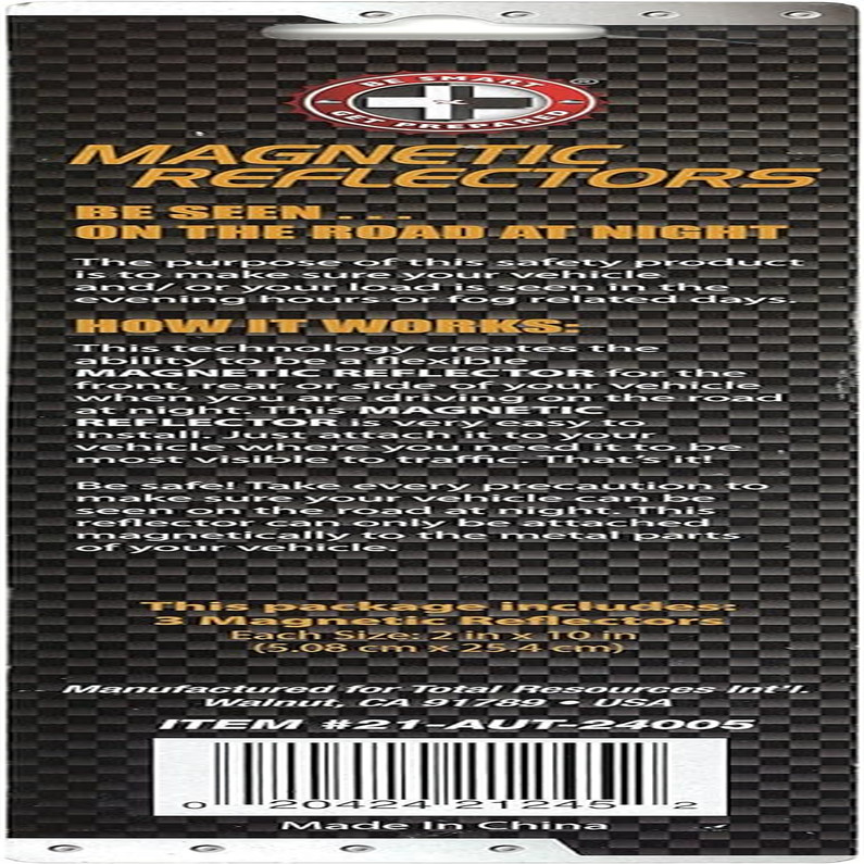Magnetic Reflector Set (3-Pack) - Easy Install on Any Metal Surface