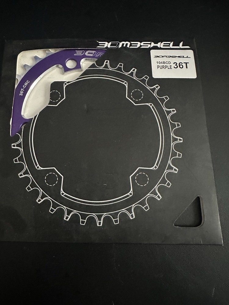 Bombshell Chainring 104bcd 36T Purple