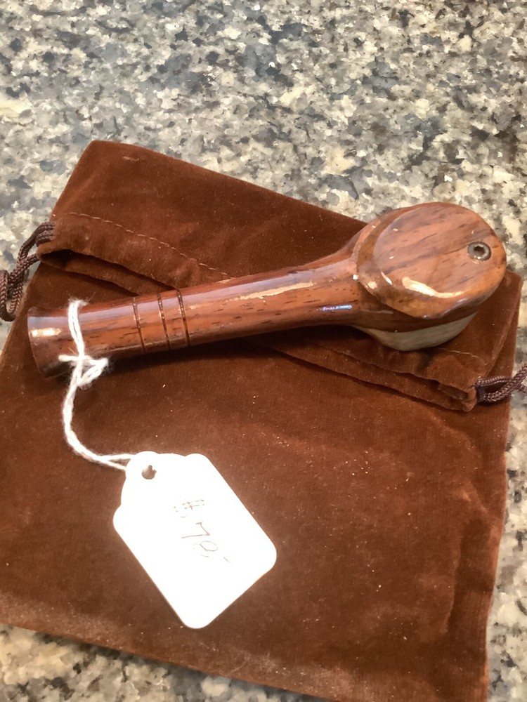Pocket Pipe - Handmade, Lidded - - Cocobola In Matrix