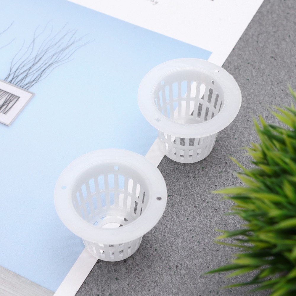 50 Pcs Root Fixer Net Cup Pots Hydroponic Hydroponics Growing Baskets