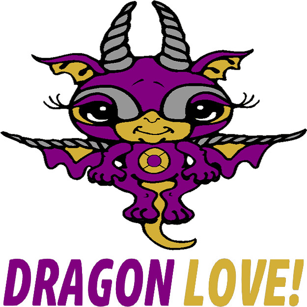 30 Custom Violet Bitty Dragon Personalized Address Labels