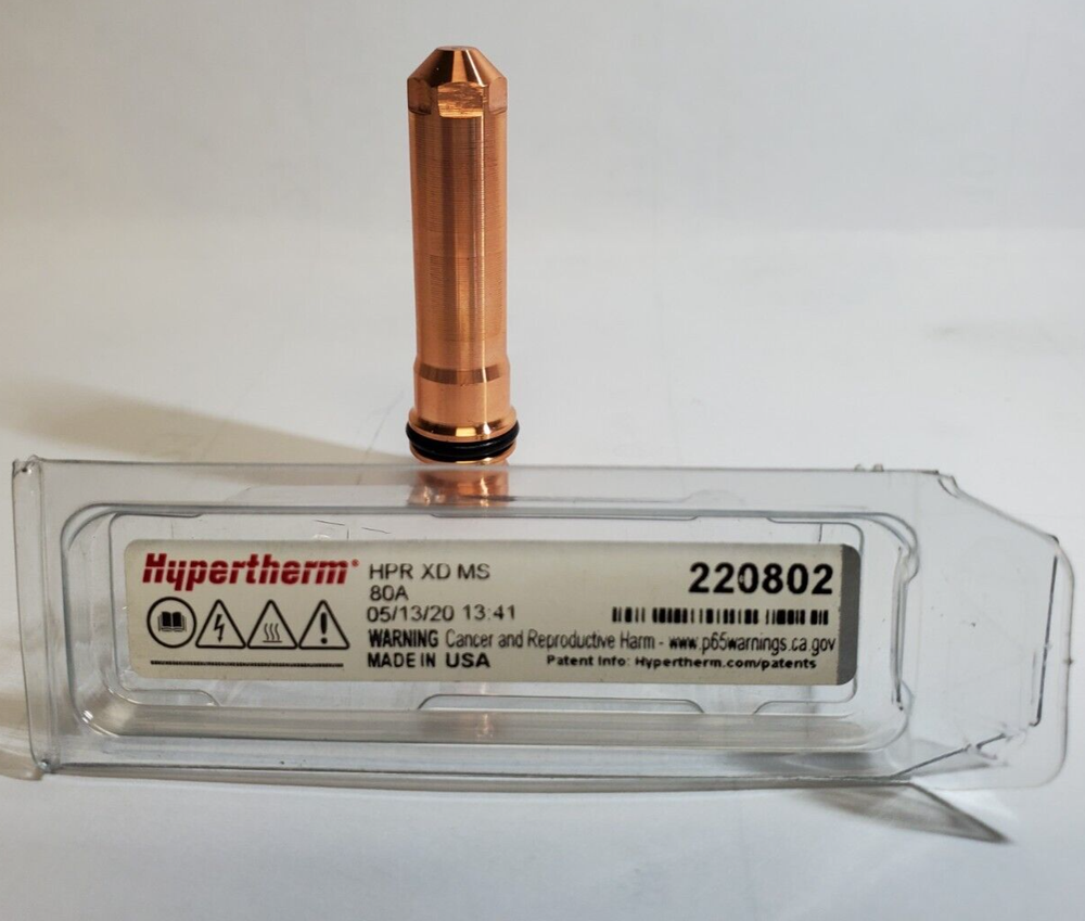 HYPERTHERM 220802 BEVEL ELECTRODE 80A FOR HPR 400XD TORCH