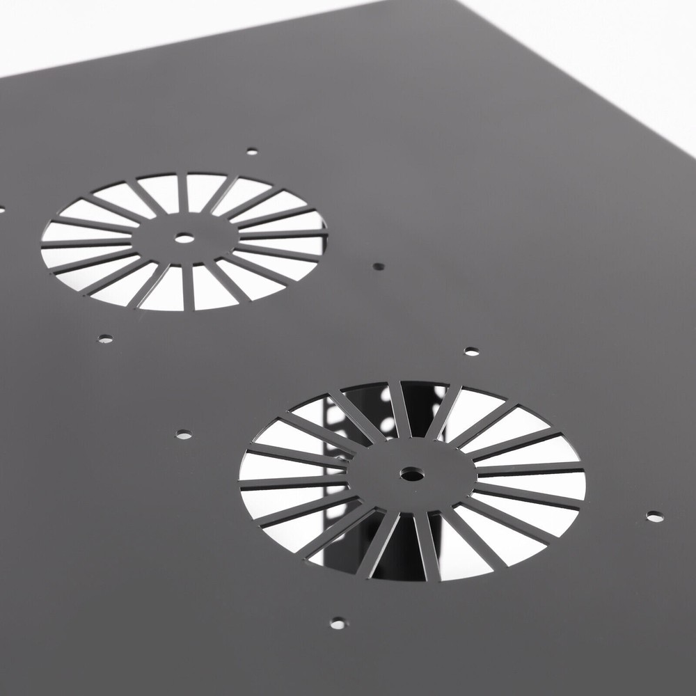 18U 4 Post Open Frame 18.5" Network Server Rack on Caters Adjustable Partition