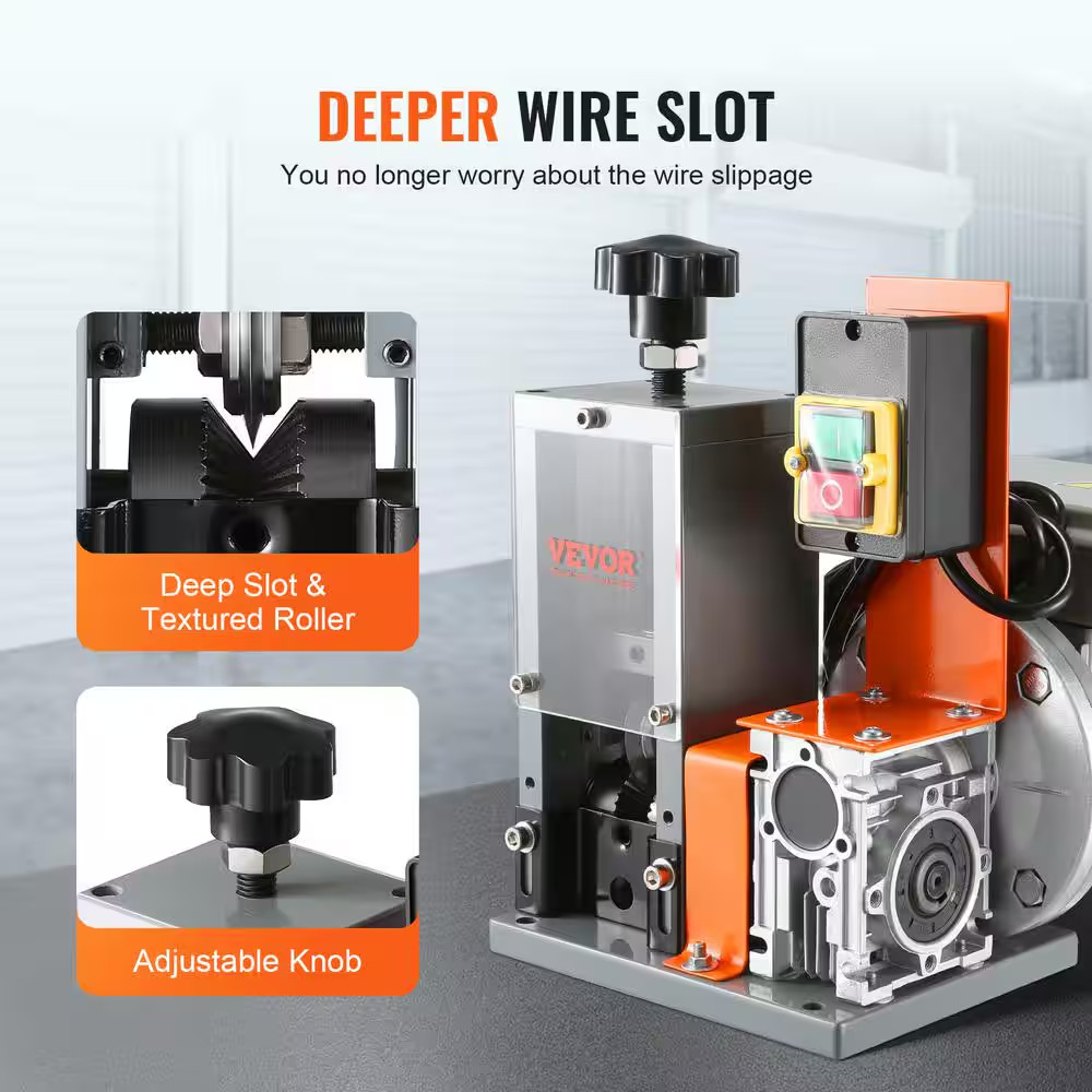 Automatic Wire Stripping Machine 0.06In. to 0.98In. Electric Motorized Cable Str