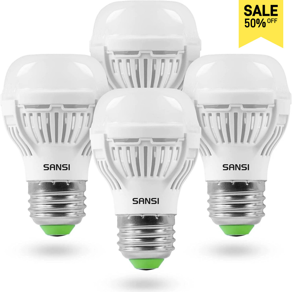 4PCS 900lm LED Light Bulbs 9W=60W 2700K Warm White Home Lamp Replacement SANSI