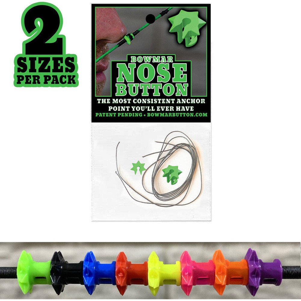 Bowmar Nose Button Green 2 pc. Small/Large