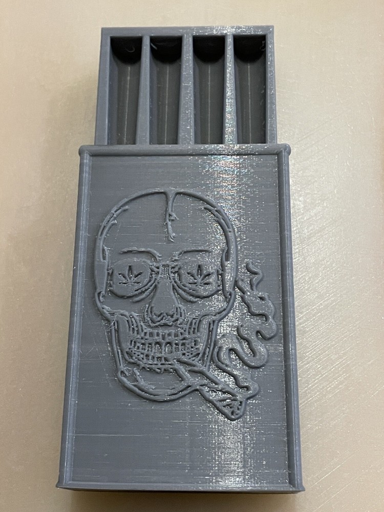 4 Cone Preroll Case Smokin Dead Edition Other Colors Available Upon Request