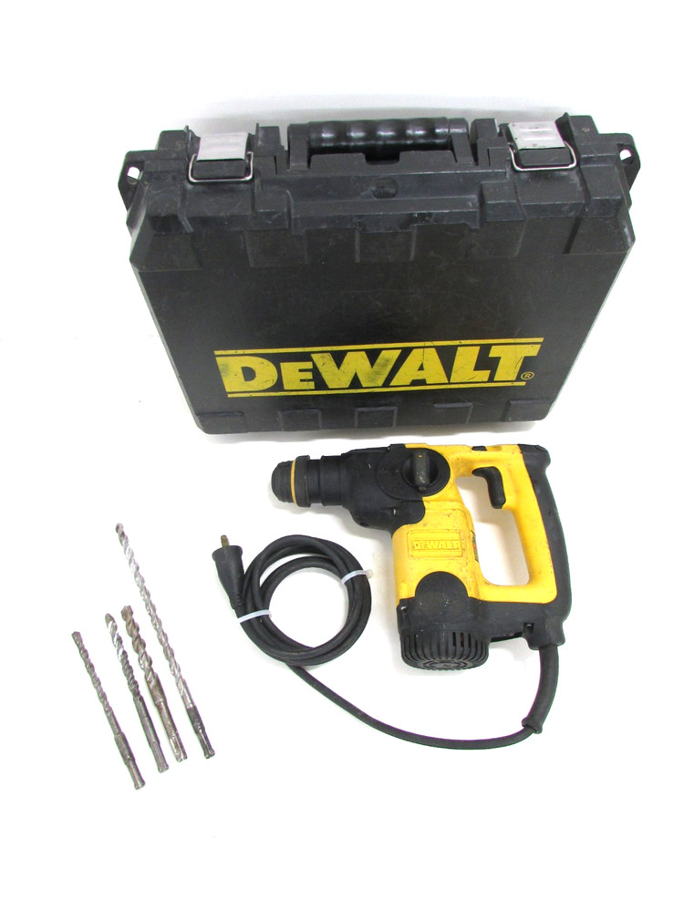 DEWALT TOOLS L-SHAPE THREE MODE SDS HAMMER DRILL, D25313, w/ BITS & CASE