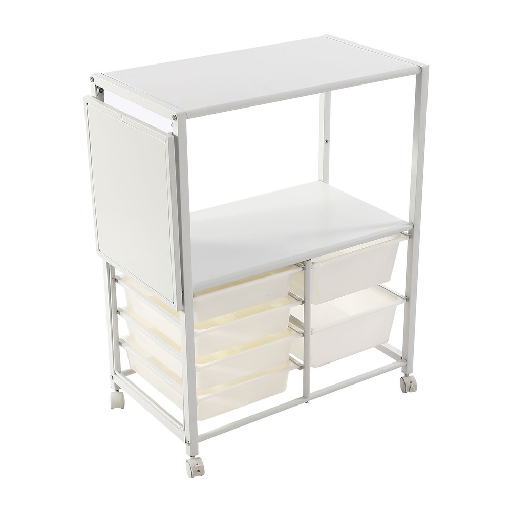 Storage Shelf, 2-Tier Organizer Shelf, Freestanding Space Saver Storage Shelf