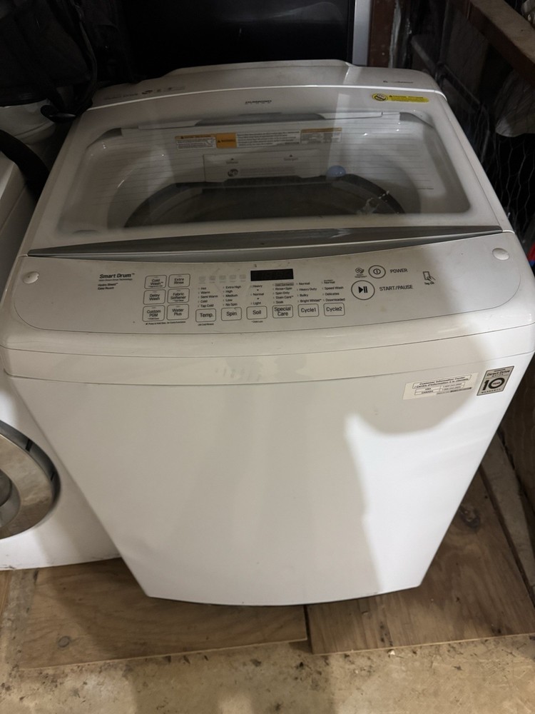LG Washer & Dryer Set Sensor Dry Smart Drum Steam Cycle White Front & Top Load