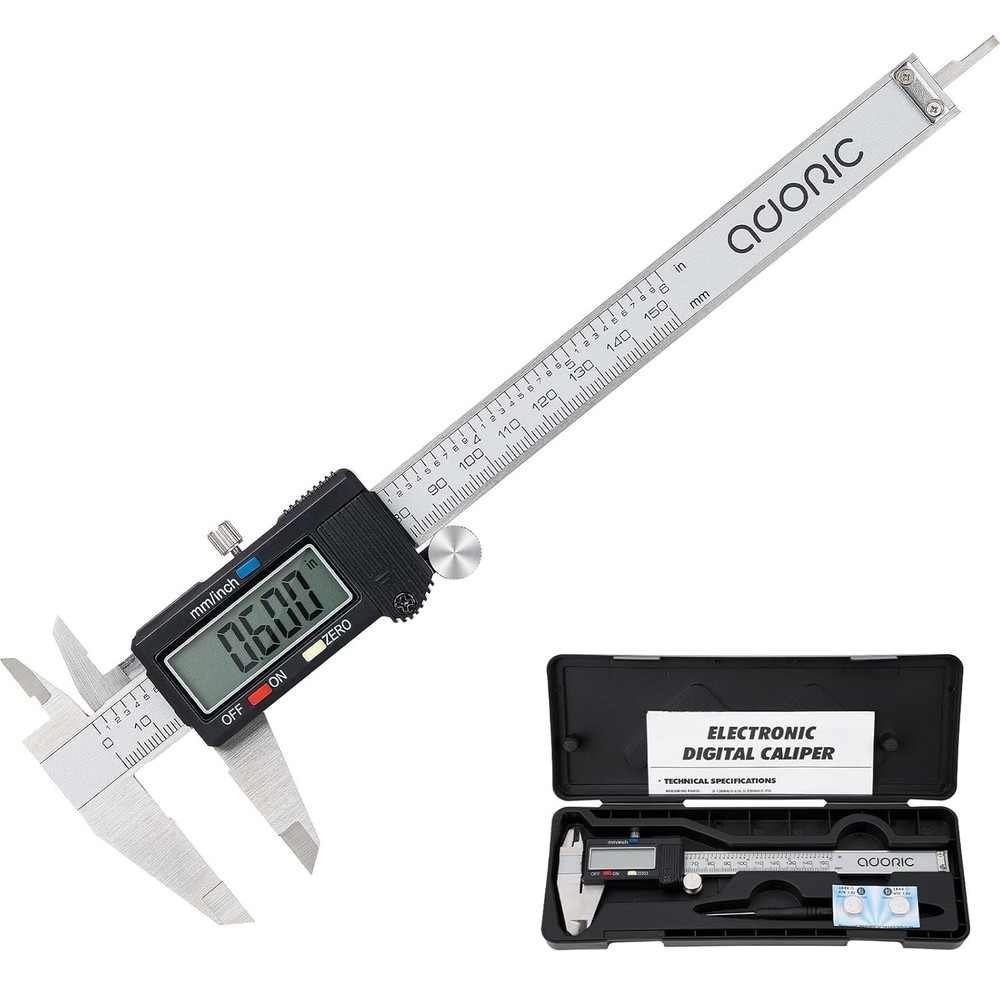 Waterproof Digital Caliper - High Precision Measuring Tool with LCD Display