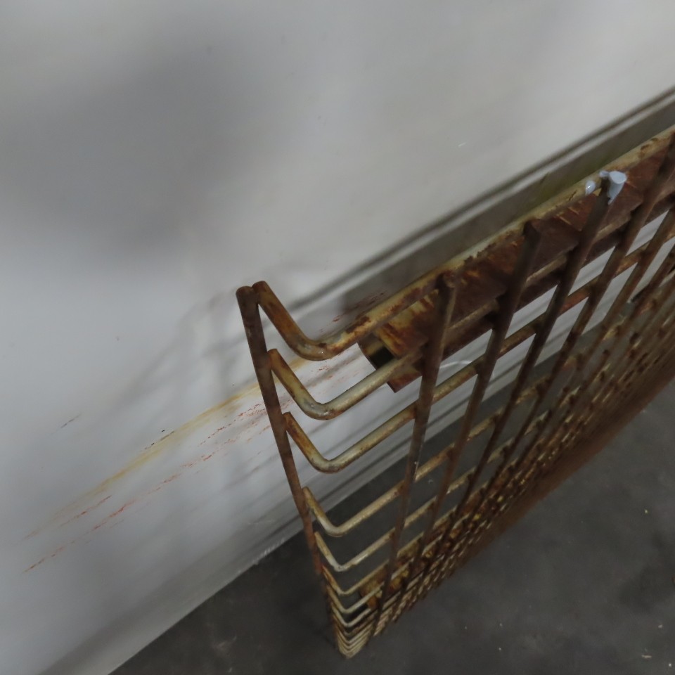 30" x 48" 3 Channel Double Waterfall Pallet Rack Wire Decking USED