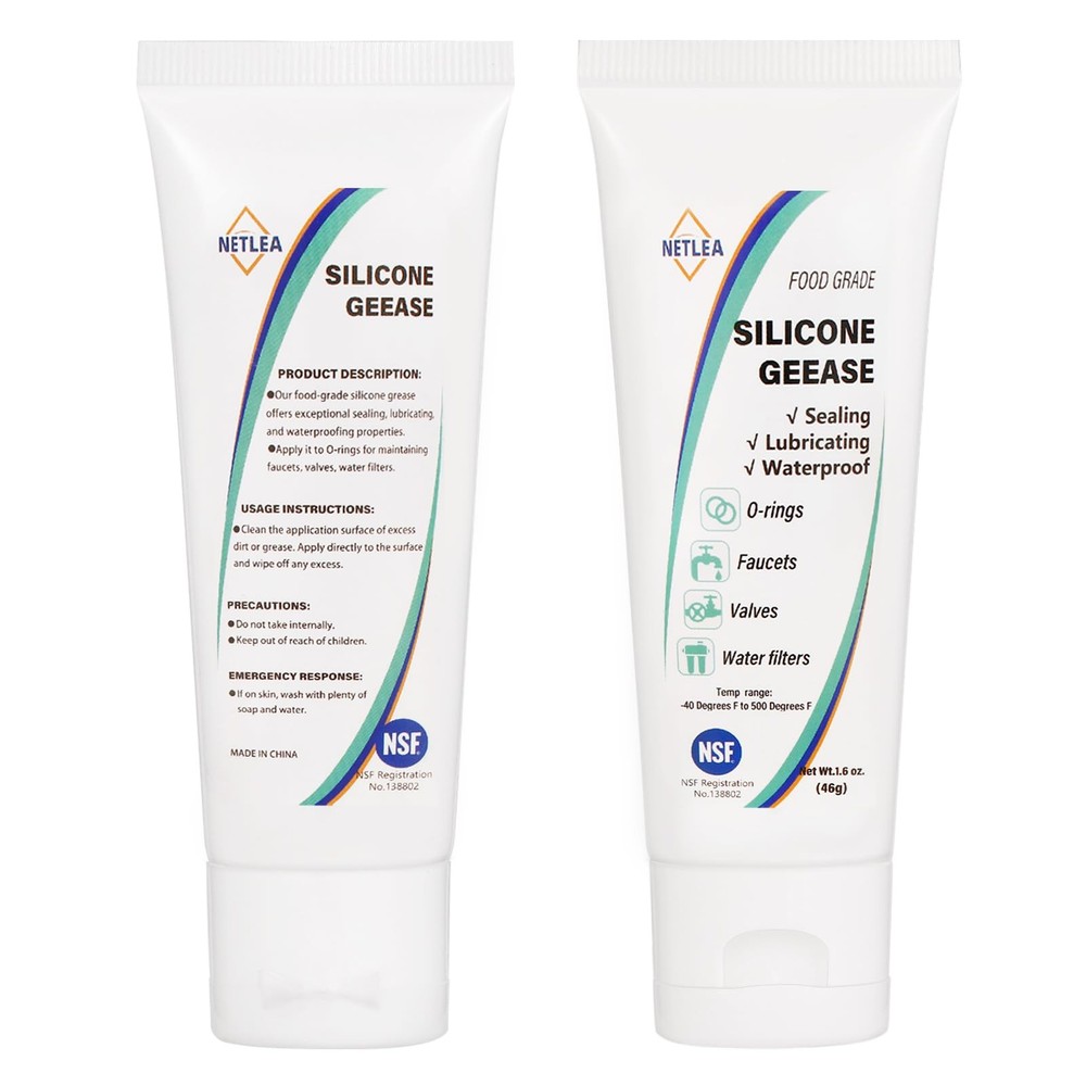 NetLea 1.6wt oz Multi-Purpose Silicone Grease Dielectric 1Pack-Wt.1.6oz