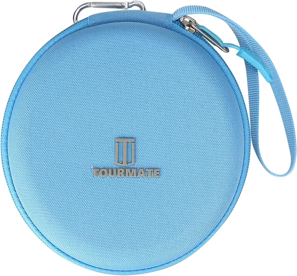 Compact EVA CD Player Carrying Case with Internal Accessory Pocket - Blue