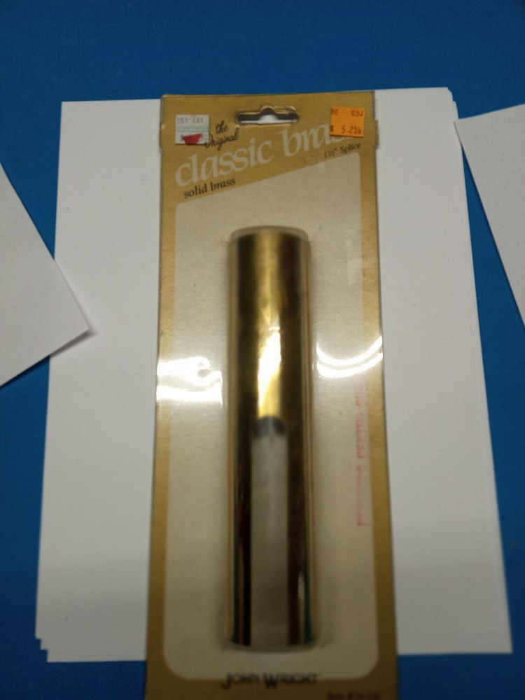 Cast Solid Brass Foot Rail STEP RAIL SPLICE NEW 1 1/2  Inch