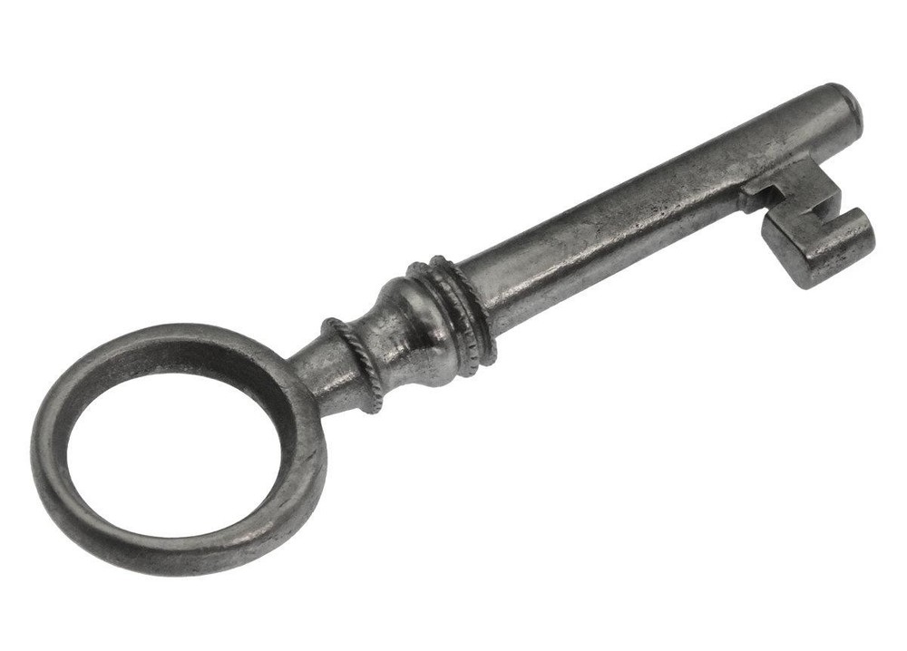 CIRCULAR BOW Key with Solid Shaft 2¼" - Antique Key Vintage Key - ref.k167