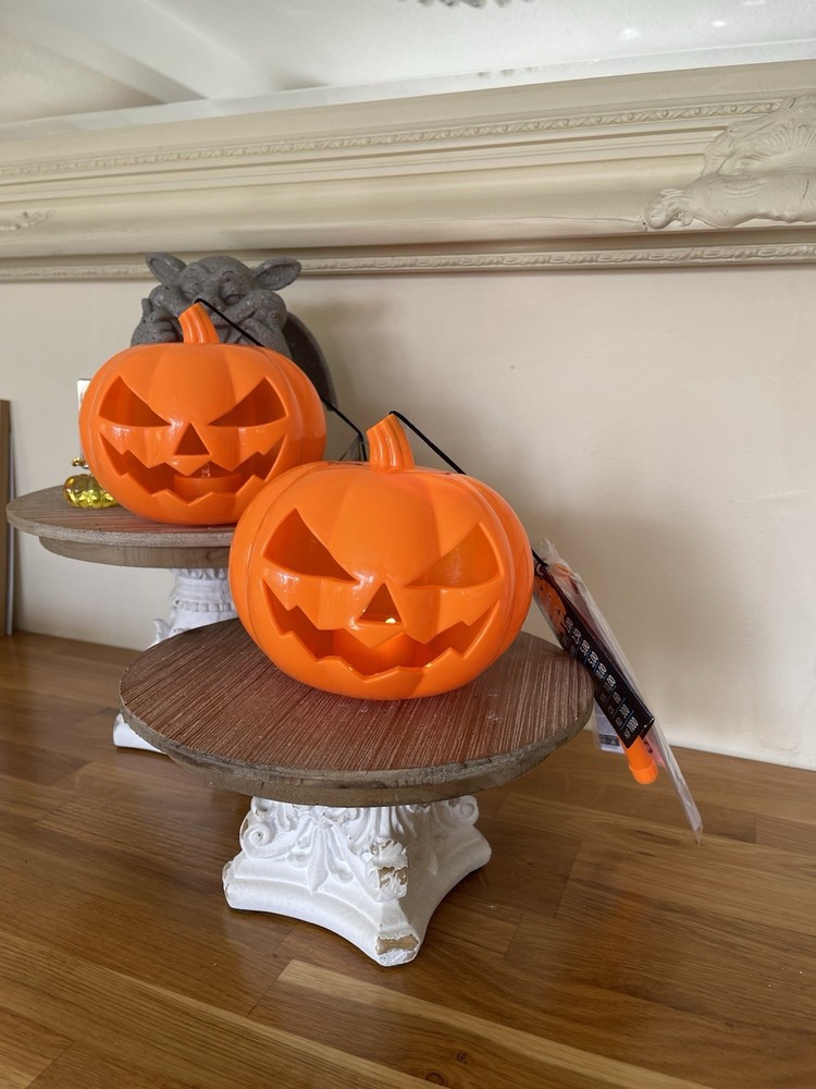 2 x Sound And Changing Light Pumpkin