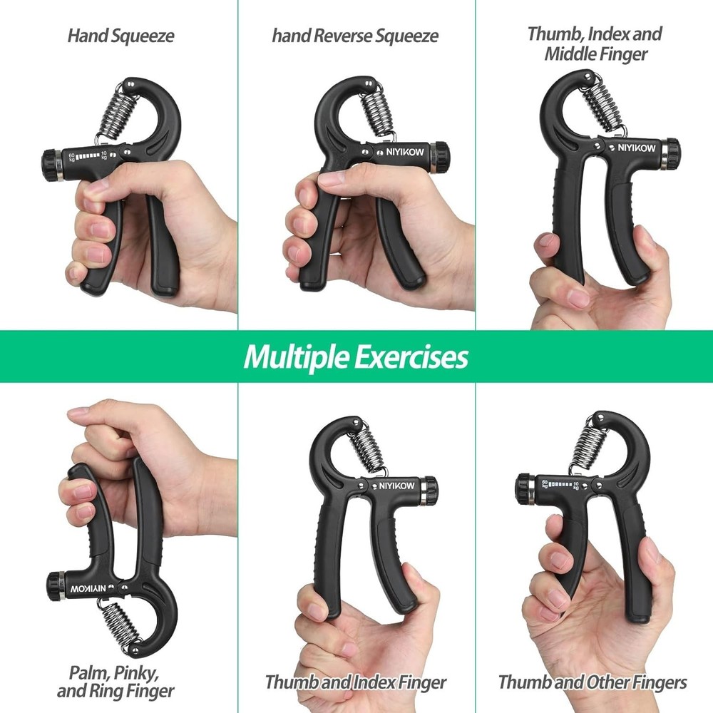 Adjustable Hand Grip Strengthener Forearm Trainer Grip Workout Tool