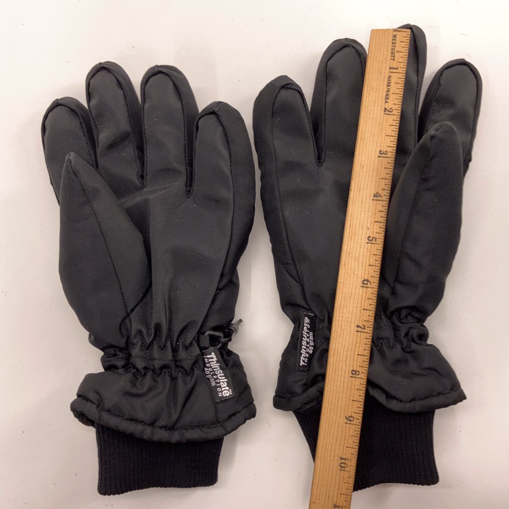 Aquatech Medium black winter ski gloves