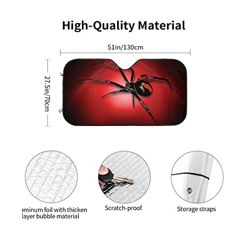 Widow Spider Car Front Windshield Sun Shade,Auto Sunshade for Onesize Style 5