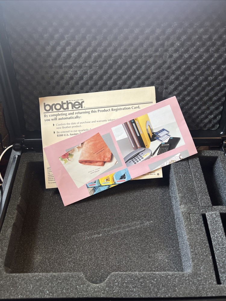BROTHER P-Touch Label Maker Model Deluxe PT-20 w/ Case