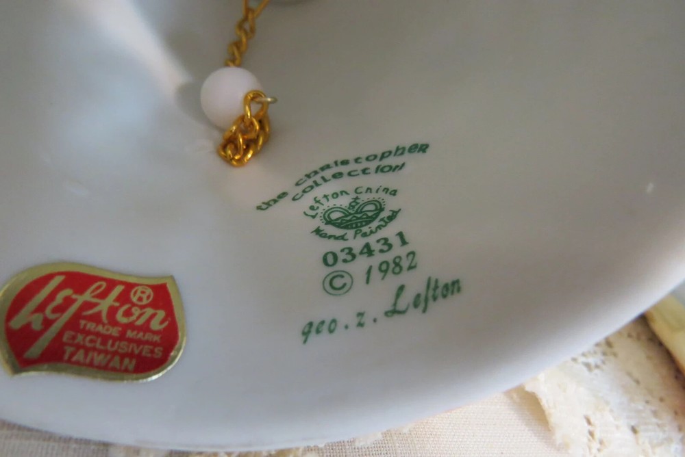 Vintage Lefton Christmas Bell Easter Bell Christopher Collection Hand Painted