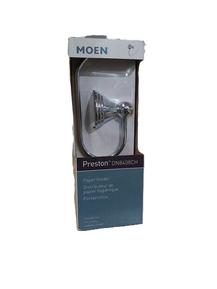 MOEN Preston Single Post Toilet Paper Holder in Chrome DN8408CH