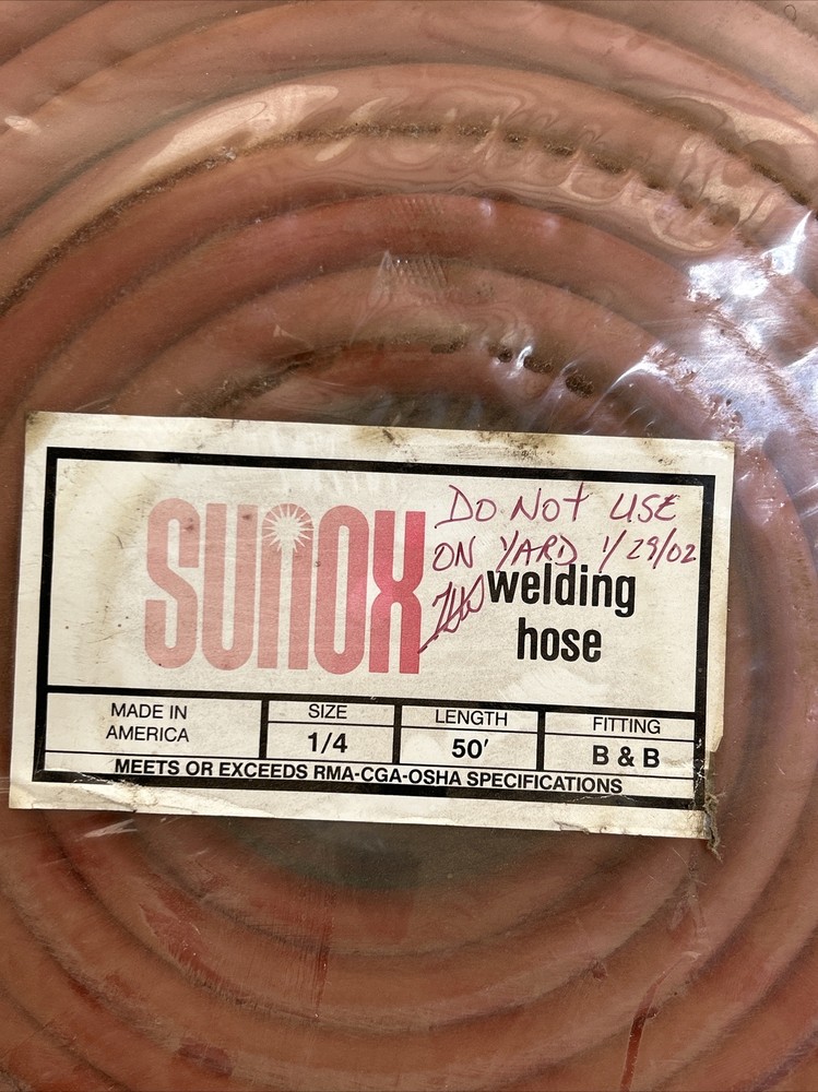 SUNOX Welding Hose 1/4 50’