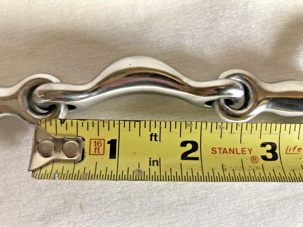 Toklat Loose Ring Quarter Moon Snaffle Bit 5" Half Moon