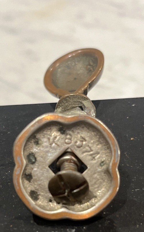 Vintage Brass Drop Pull Handle Ornate Teardrop Drawer Pull Hardware 2.5"