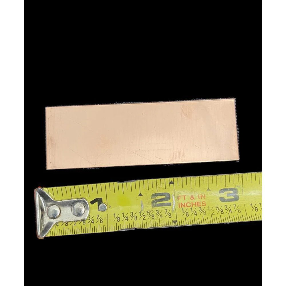 Rectangular Copper Stamping Blanks, 1"x3" (20 Pack)