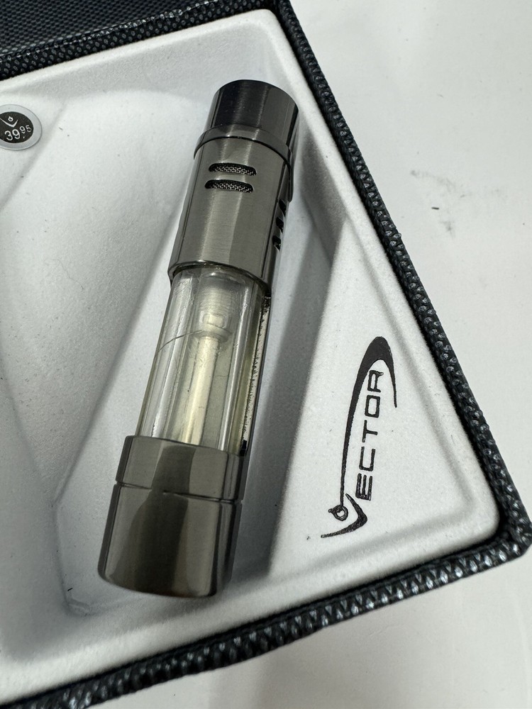 Vector Delta - Double Jet Flame Torch Lighter - Gunmetal - New