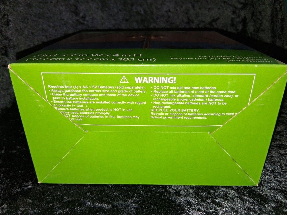 HD Designs Outdoors LED Square Umbrella Light NIB