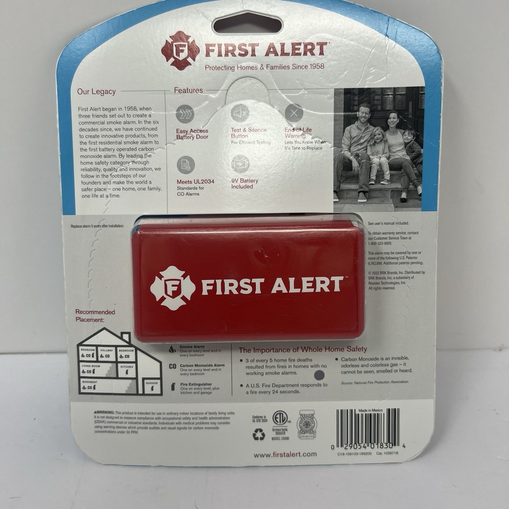 First Alert Carbon Monoxide Alarm