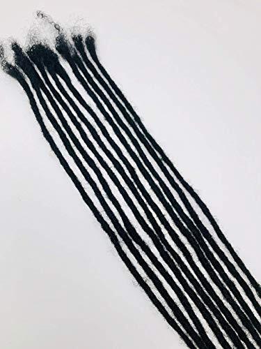 100% Human Hair Dreadlocks Extensions Medium 1/4" Width Pencil Sized Various