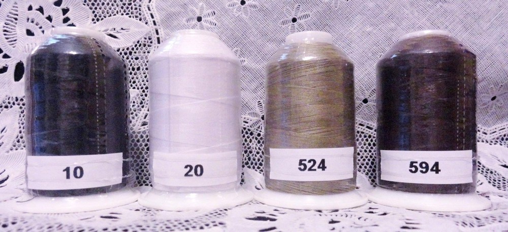 4 NEW different colors GUTERMANN miniking 100% polyester thread 1094 yd Spools