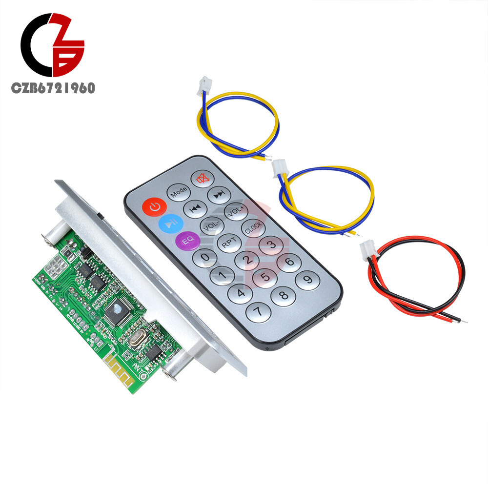 Mini 5V MP3 Decoder Board Bluetooth Controller Remote Amplifier 2*3W 3.6-5V