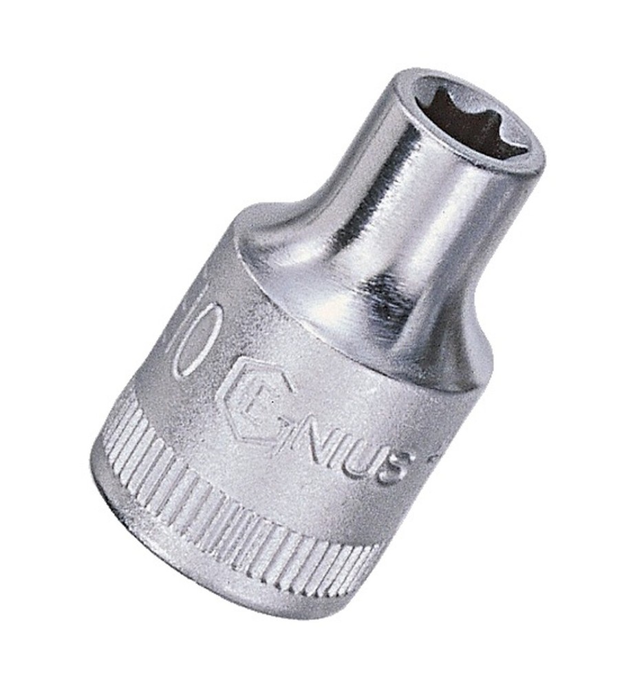 Genius Tools 3/8" Dr. E-10 E-Star Hand Socket - 353510