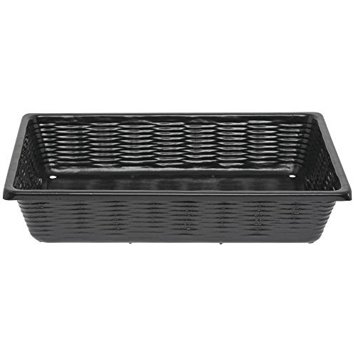 Marco Produce Baskets with Drainage Holes Rectangular Black ABS - 12'L x 16"W x