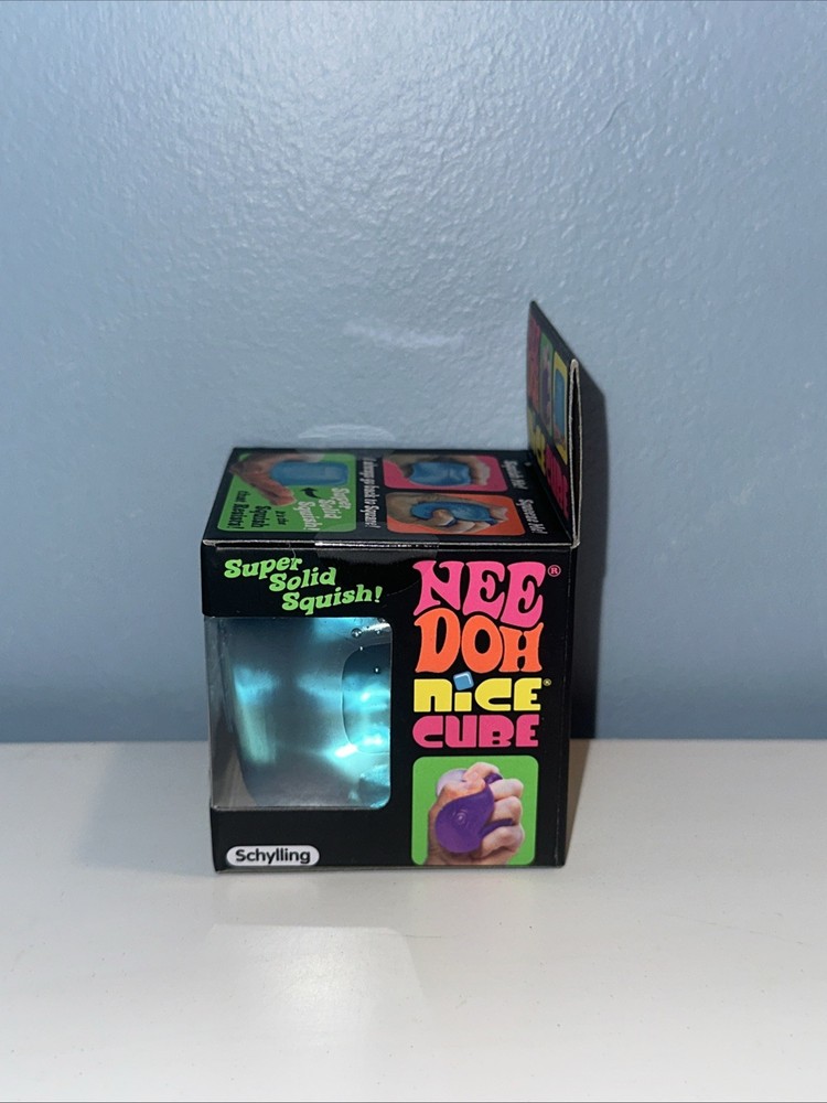 Nee Doh Nice Cube Blue Super Solid Squishy Stress Relief Toys