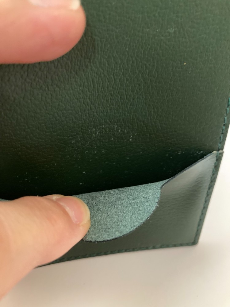 Rolex Document Card Holder Vintage Green