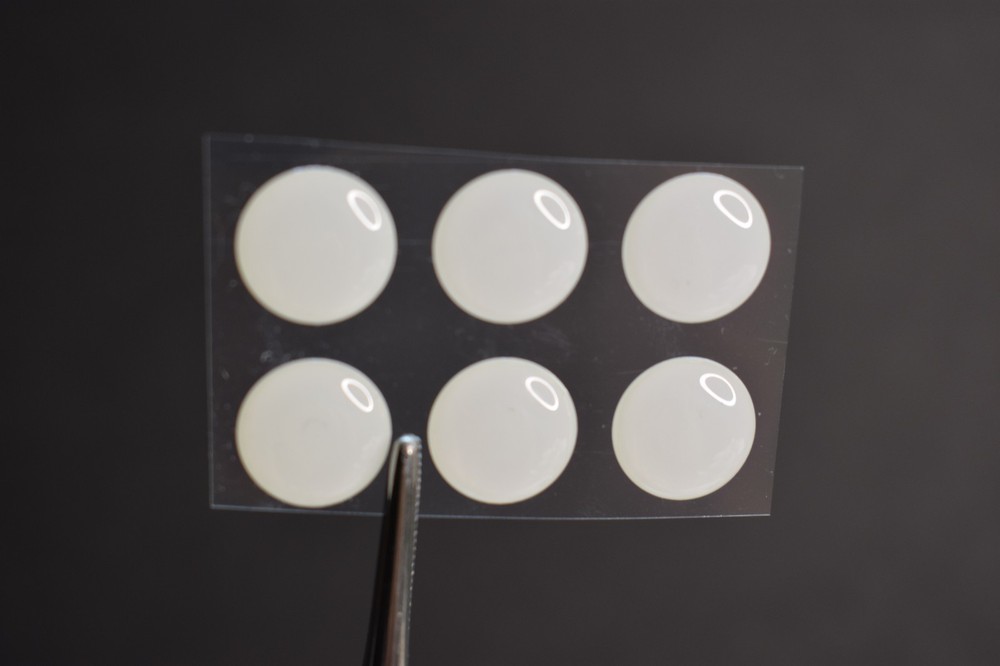 24 SOLID WHITE  3D Soft Molded 1/4"  6mm Eyes Fly Tying